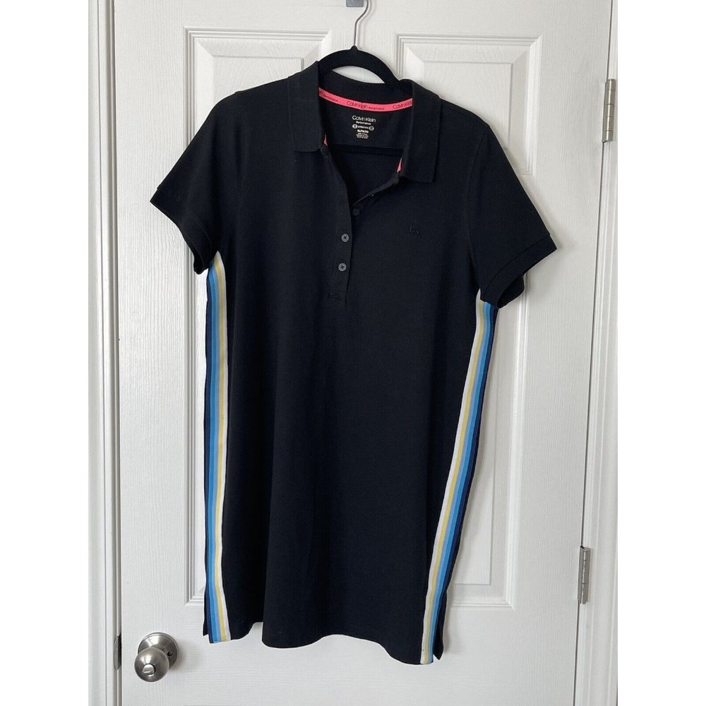 NWT Calvin Klein Performance Black Stretch Dress - XL - Picture 1 of 4